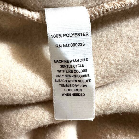 NWT Pacsun Mens Fleece Pocket Shirt Jacket Shacket Pebble Beige Size Large Y2K - Picture 11 of 14